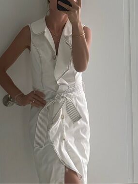 Carolina Herrera Dress with Black Piping